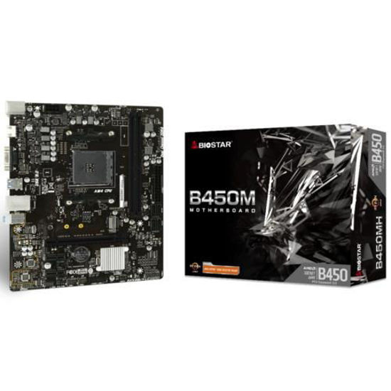 BIOSTAR B450MH 3200 OC DDR4 S+V+GL AM4 mATX resmi